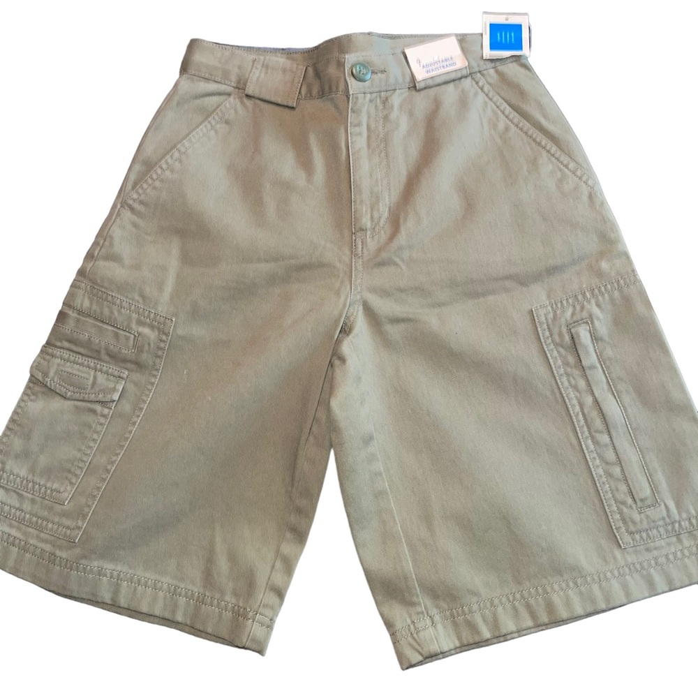 NWT Covington Women’s High Waist Cargo Short Adjustable Waist Army Green Size 12